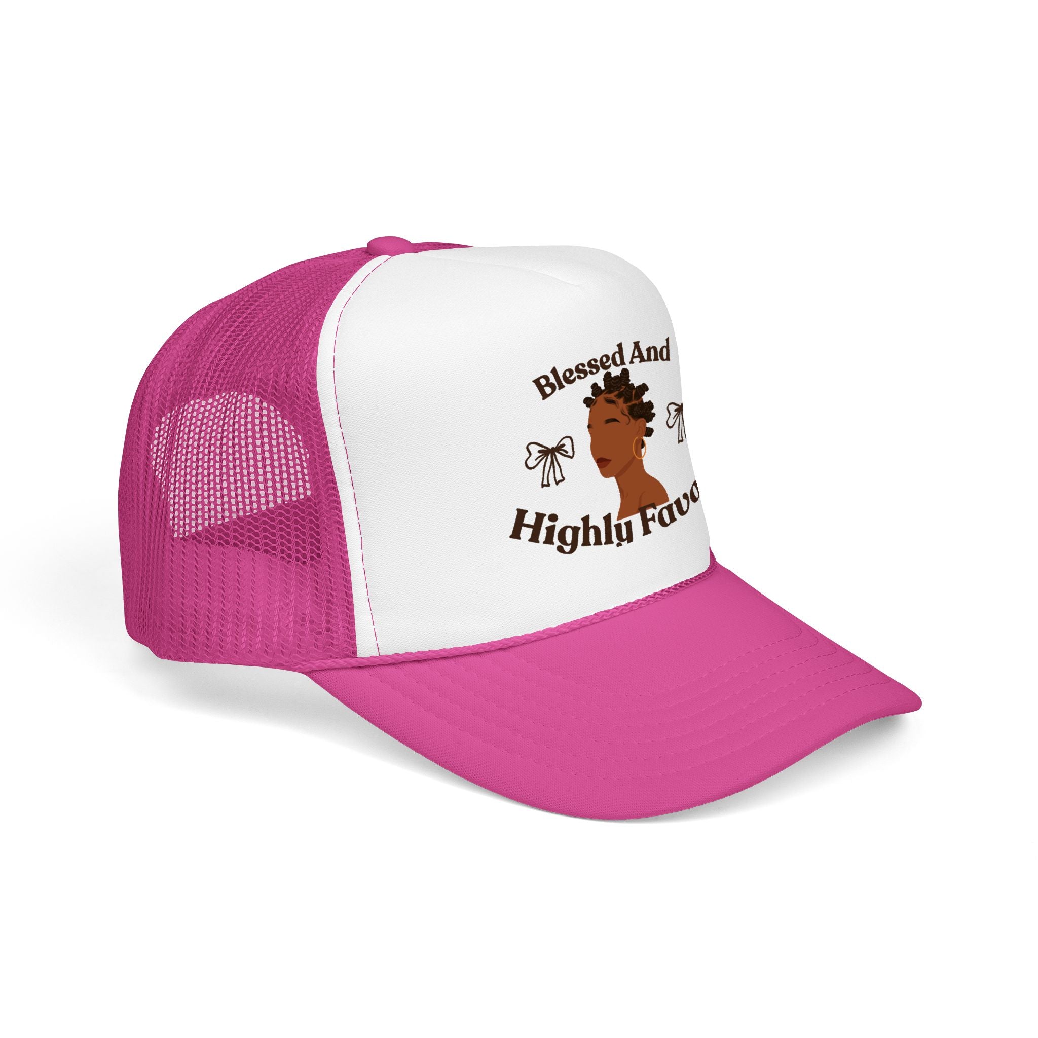 Trucker Hat — "Blessed and Highly Favored" Graphic
