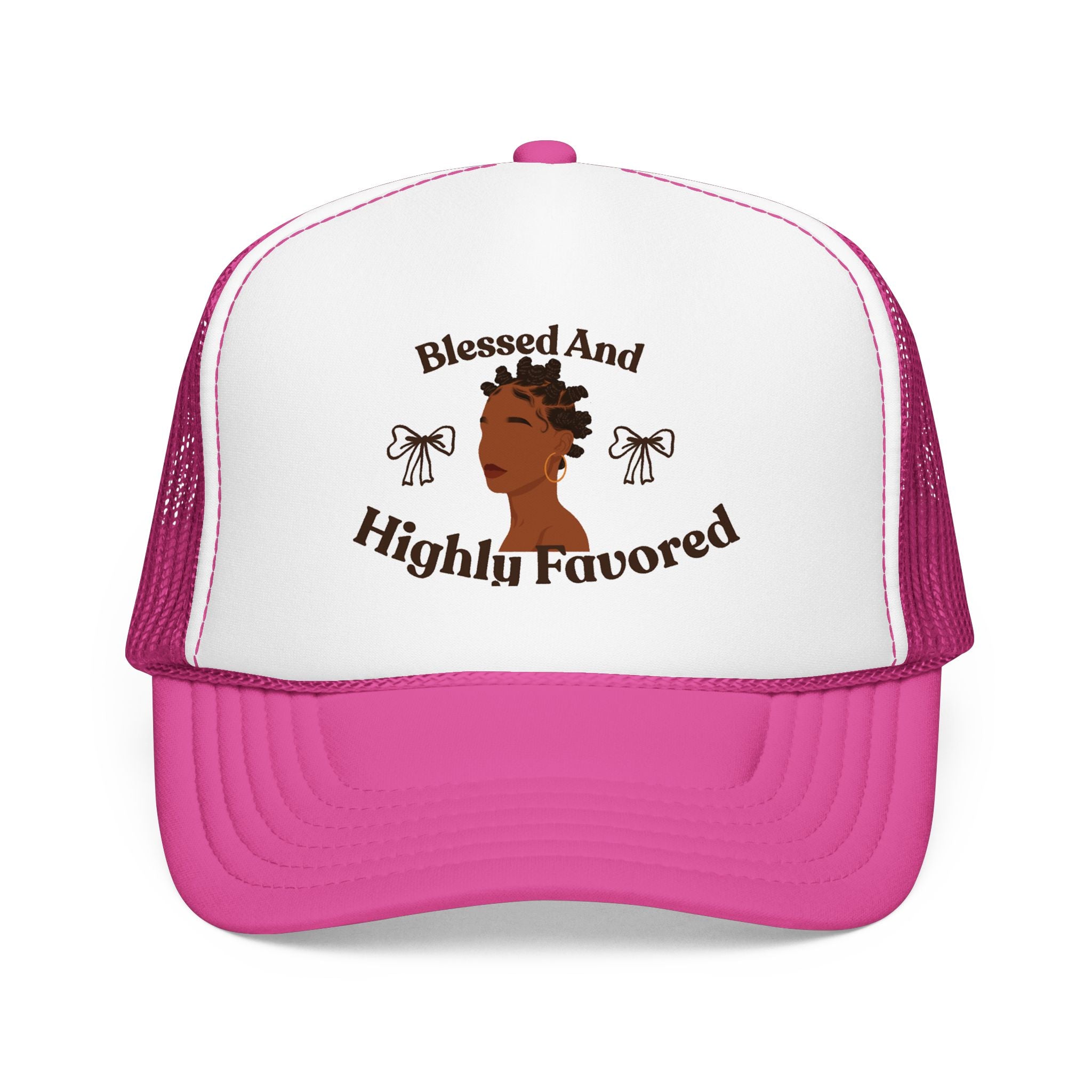 Trucker Hat — "Blessed and Highly Favored" Graphic