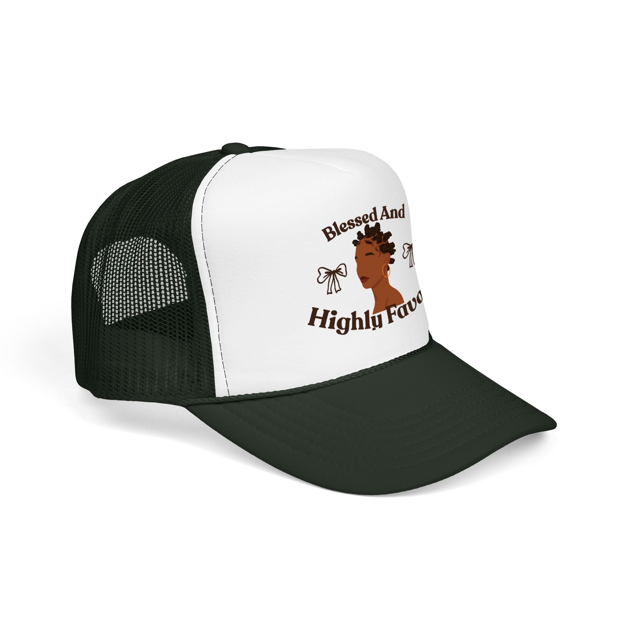Trucker Hat — "Blessed and Highly Favored" Graphic