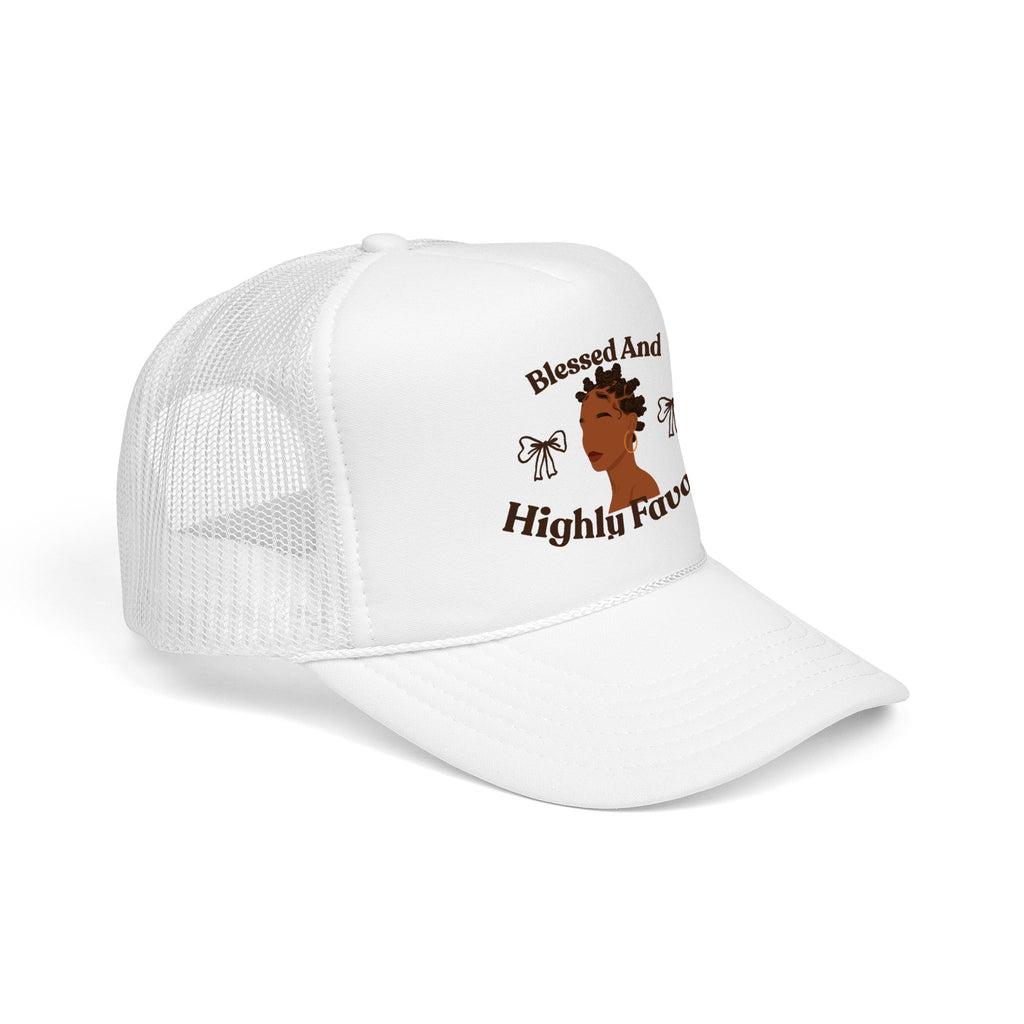 Trucker Hat — "Blessed and Highly Favored" Graphic