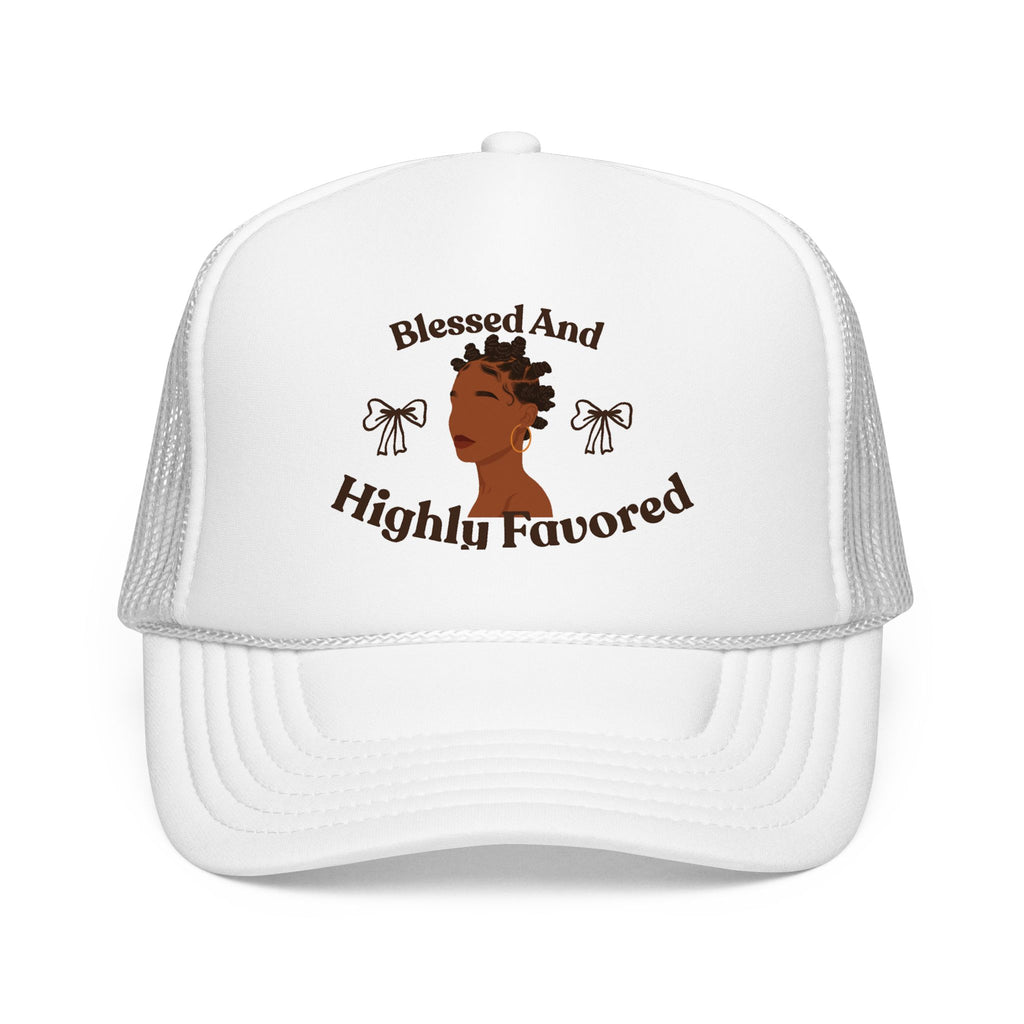 Trucker Hat — "Blessed and Highly Favored" Graphic
