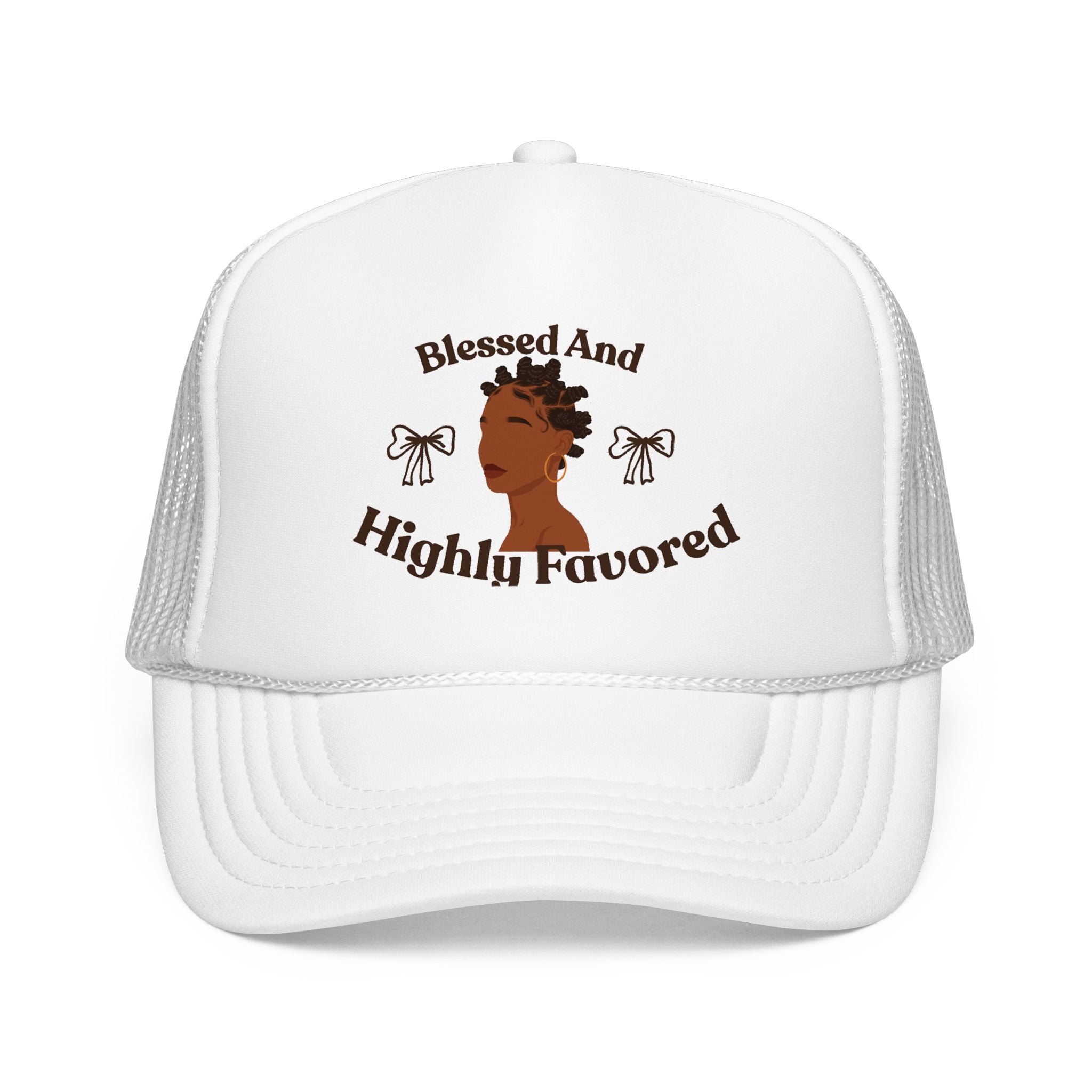 Trucker Hat — "Blessed and Highly Favored" Graphic
