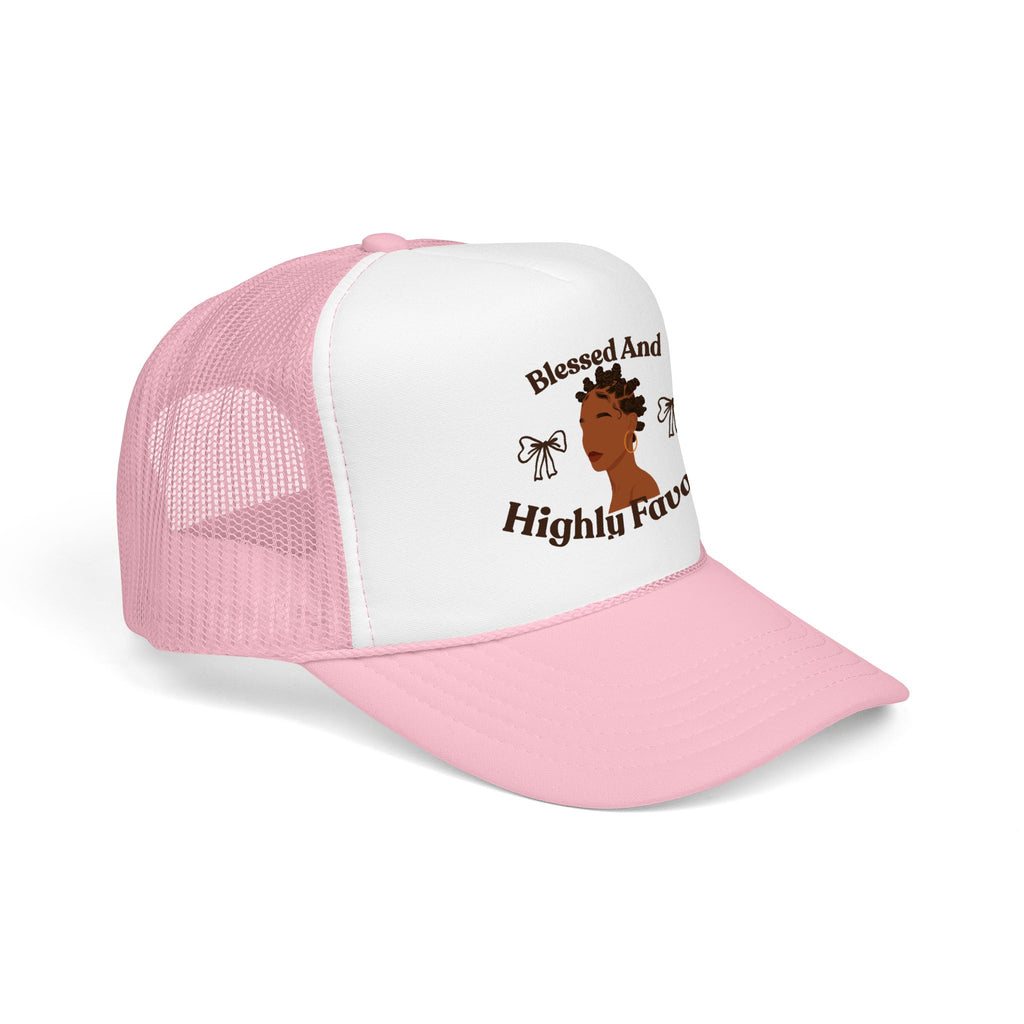 Trucker Hat — "Blessed and Highly Favored" Graphic