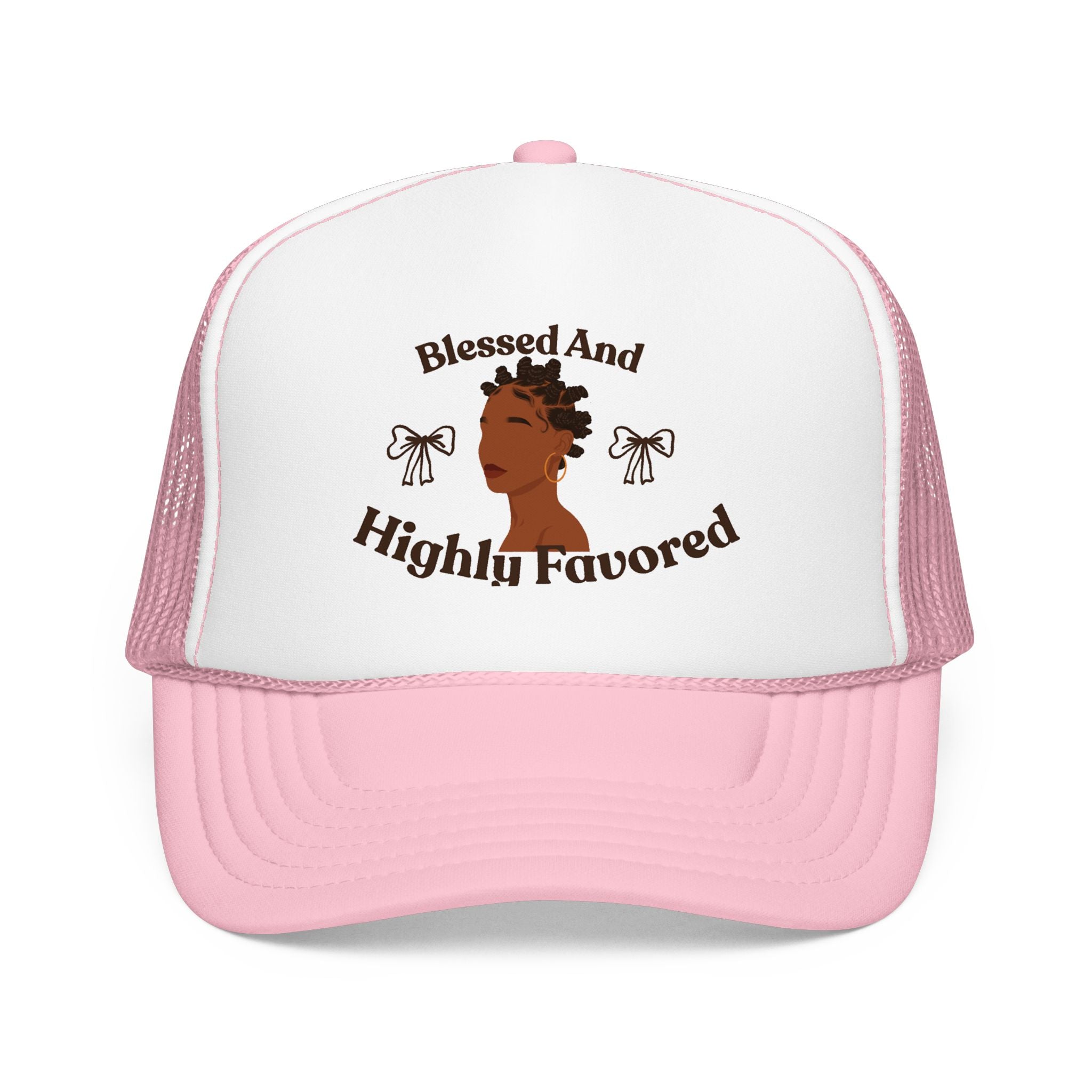 Trucker Hat — "Blessed and Highly Favored" Graphic
