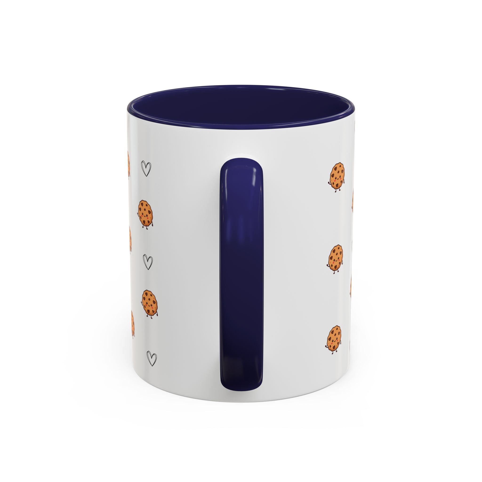 Cookie 'new girl' Accent Coffee Mug — Cute Cookie Pattern Ceramic Mug (11/15oz)